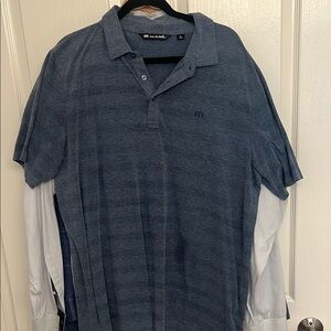 Travis Mathew Blue “THE HEATER POLO”